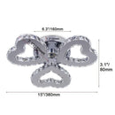 GobekUsa Crystal Nordic LED Ceiling Chandelier for Modern Indoor Lighting