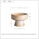 GobekUsa Handmade Retro Floral Ceramic Snack Bowl - Eco-Friendly Porcelain Bowl
