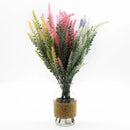 GobekUsa Lavender Vase: Artificial Flowers Home Decor Wedding Decorative Flower Pot