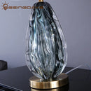 GobekUsa Crystal Table Lamp: Elegant Bedroom and Living Room Night Light