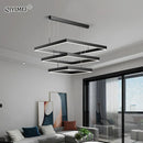 GobekUsa LED Chandelier: Modern Aluminum Luster Lamps for Bedroom, Hall, Dining, Living Room