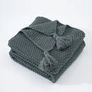 GobekUsa Knitted Woolen Ball Blanket - Super Warm Cozy Sofa Throw Blanket