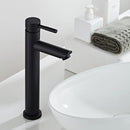 GobekUsa Black Baking Stainless Steel Basin Faucet - Hot Cold Bathroom Sink Mixer