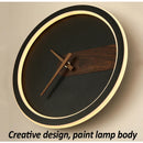 GobekUsa Aluminum Clock Wall Lamp - Modern Led Sconce Light for Home, Hotel & Aisle