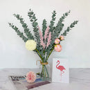 GobekUsa Eucalyptus Greenery Stems: 8pcs for Home Decor, Weddings, & Parties