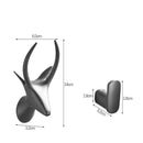 GobekUsa Gun Grey Robe Hooks: Wall Mount Towel Hanger for Bathroom, Clothes, Hat, Coat