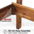 Aurora Solid Wood Bed Frame by Megsu