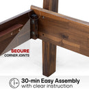 Aurora Solid Wood Bed Frame by Megsu