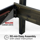 Aurora Solid Wood Bed Frame by Megsu