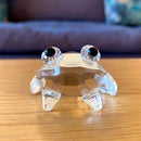 GobekUsa K9 Crystal Glass Frog Figurine Sculpture Paperweight Home Decor Gift