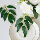 GobekUsa Green Silk Willow Leaves Flowers for Home Wedding Decoration