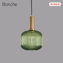 GobekUsa LED Gold Chandelier Stained Glass Pendant Lamps for Home Decoration