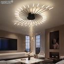 GobekUsa LED Acrylic Ceiling Light Fixture for Bedroom Hall Living Room Kids, Modern Luster