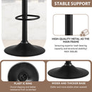 Adjustable Swivel Bar Stool — Rustic Modern, Black or Brown