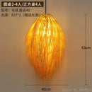 GobekUsa Bamboo Weave Pendant Lamp, Creative Rattan Hanging Light Fixture for Bedroom & Teahouse