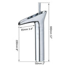 GobekUsa Golden Waterfall Bathroom Faucet Mixer Tap Tall Sink Deck Mounted