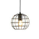 GobekUsa Black Metal Chandelier with E27 Edison Bulb Socket for Kitchen, Restaurant, Cafe