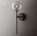 GobekUsa LED Glass Globe Wall Sconce Modern Indoor Light Fixture Decoration Bedroom Living Room