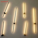 GobekUsa Black Gold Aluminum LED Wall Sconce, Modern Home Decor for Living Room, Bedroom