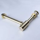 GobekUsa Antique Brass Pop Up Drain Kit with P-Trap Pipe for Bathroom Sink.