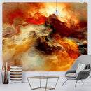GobekUsa Cloud Home Tapestry: Boho Yoga Mat & Hippie Wall Decor, Large Size