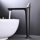 GobekUsa Black Brass Bathroom Sink Faucet Hot Cold Mixer Deck Mounted Water Tap