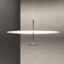 Postmodern Saucer Metal Pendant Light in White or Black