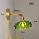 GobekUsa Green Glass Hanging Lamp - Copper Nordic Modern Pendant Lights for Bedroom, Bar, Restaurant