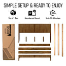 Bosk Solid Wood Bed Frame by Megsu