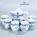 GobekUsa Dragon Teapot Tea Set, Porcelain Kung Fu Teaware for Puer Oolong Ceremony