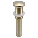 GobekUsa Brushed Gold Pop-Up Drain Stopper for Bathroom Sink Vessel Vanity