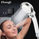 GobekUsa High Pressure ABS Shower Head with Stepless Adjustable Button Rotation