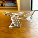 GobekUsa Crystal Aircraft Figurine Glass Airplane Collectible Home Decor