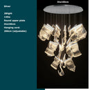 GobekUsa Golden Love Paper Chandelier: Postmodern LED Designer Lighting for Foyer