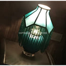GobekUsa Art Deco Malachite Green Silk Lampshade with Tassels