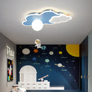 GobekUsa Kids Space Theme Ceiling Lamp - Astronaut & Airplane Design for Bedroom