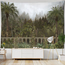 GobekUsa King Palm Landscape Plant Tapestry - Tropical Wall Hanging Home Decor