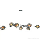 GobekUsa Glass Black/Gold Pendant LED Lights for Living Room Bedroom - Luminaire Suspendu