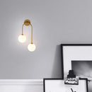 GobekUsa Gold Glass Ball Wall Sconce | Modern Nordic Bedside Lighting for Bedroom