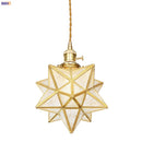 GobekUsa Glass Copper LED Pendant Light for Kitchen Cafe Living Room