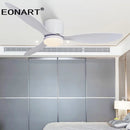 GobekUsa 52" Black DC Ceiling Fan with LED Light and Remote Control
