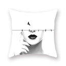 GobekUsa Black Geometric Cushion Cover | Decorative Sofa Pillow Cases | Living room Throw Home Decor