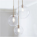 GobekUsa Glass Ball LED Pendant Light: Modern Silver Gold Nordic Kitchen Decor