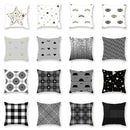 GobekUsa Geometric Star Stripe Print Pillowcase - Wholesale, 45x45cm