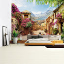 GobekUsa Green Plant Landscape Tapestry | Boho Wall Hanging for City Castle Hill