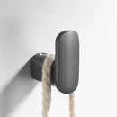 GobekUsa Gun Grey Robe Hooks: Wall Mount Towel Hanger for Bathroom, Clothes, Hat, Coat