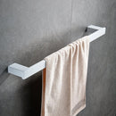 GobekUsa 7-Piece Bathroom Hardware Set in White for Towels and Toiletries