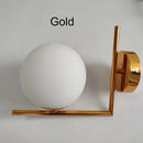 GobekUsa Gold Glass Ball Wall Sconce LED Round Ball Wall Lamp