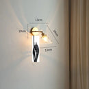 GobekUsa Green Glass LED Wall Lights Pull Chain Switch Indoor Lighting Adjustable Fixtures