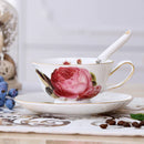 GobekUsa Elegant Ceramic Tea Cup Set 200ml British Porcelain Coffee Cup